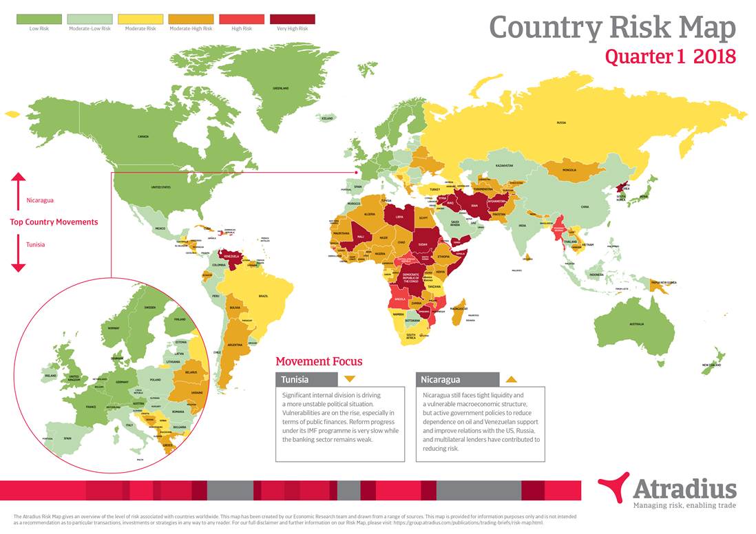 Atradius Risk Map Q1 2018